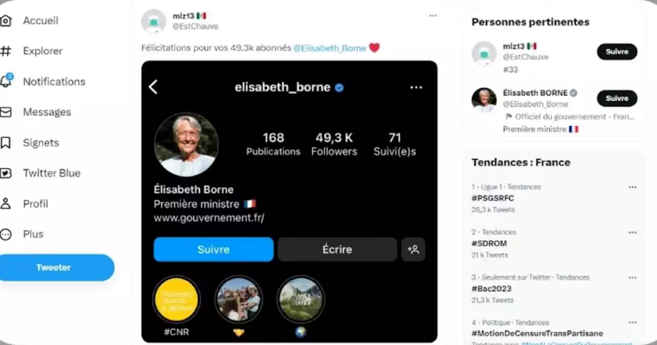 «49.3k followers» : Matignon nettoie le compte Instagram de Borne après «une action malveillante»