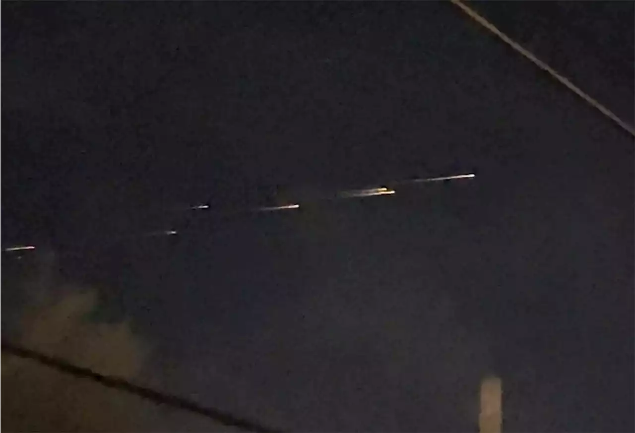 What were those mysterious streaks of light seen in the sky over Northern California?