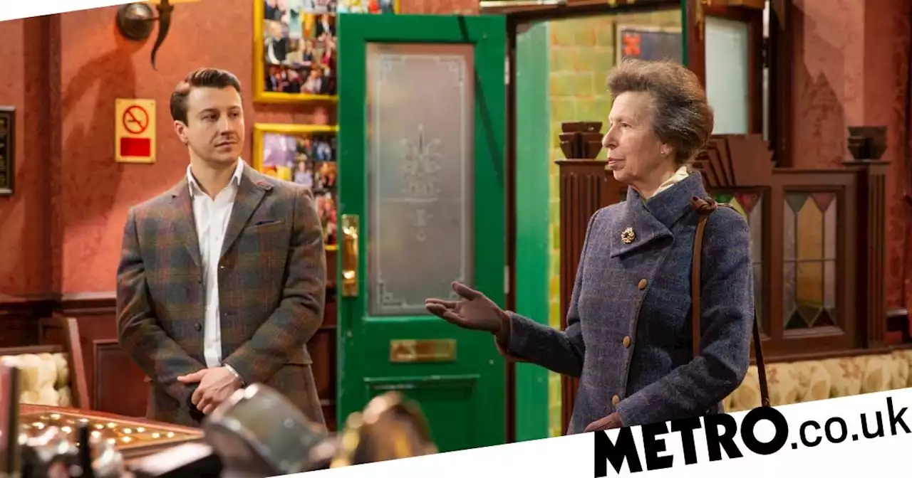 Princess Anne visits Coronation Street ahead of acid attack storyline