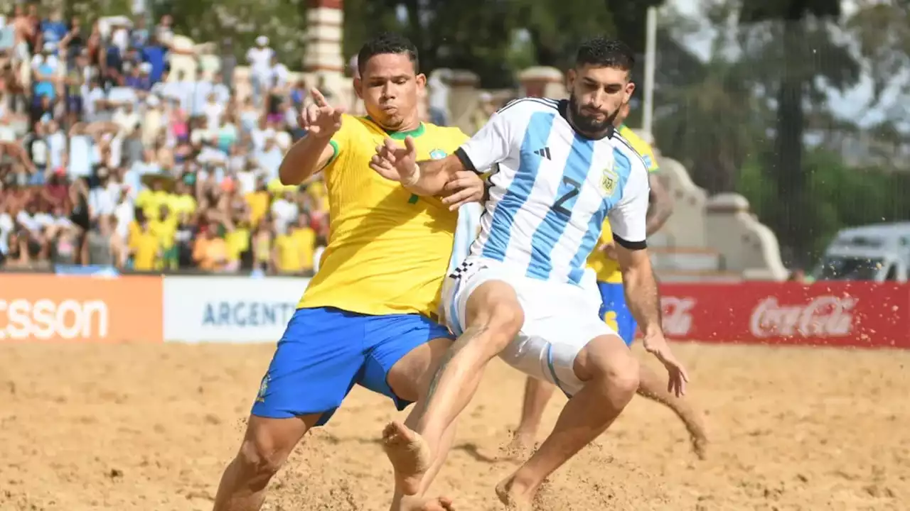 Brasil goleó a Argentina en la final de la Copa América de Fútbol Playa