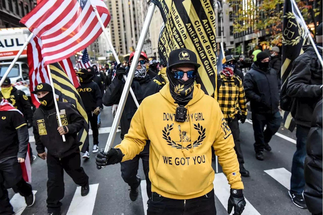 Video of bloodied 'Proud Boys' member at drag protest viewed 2m times