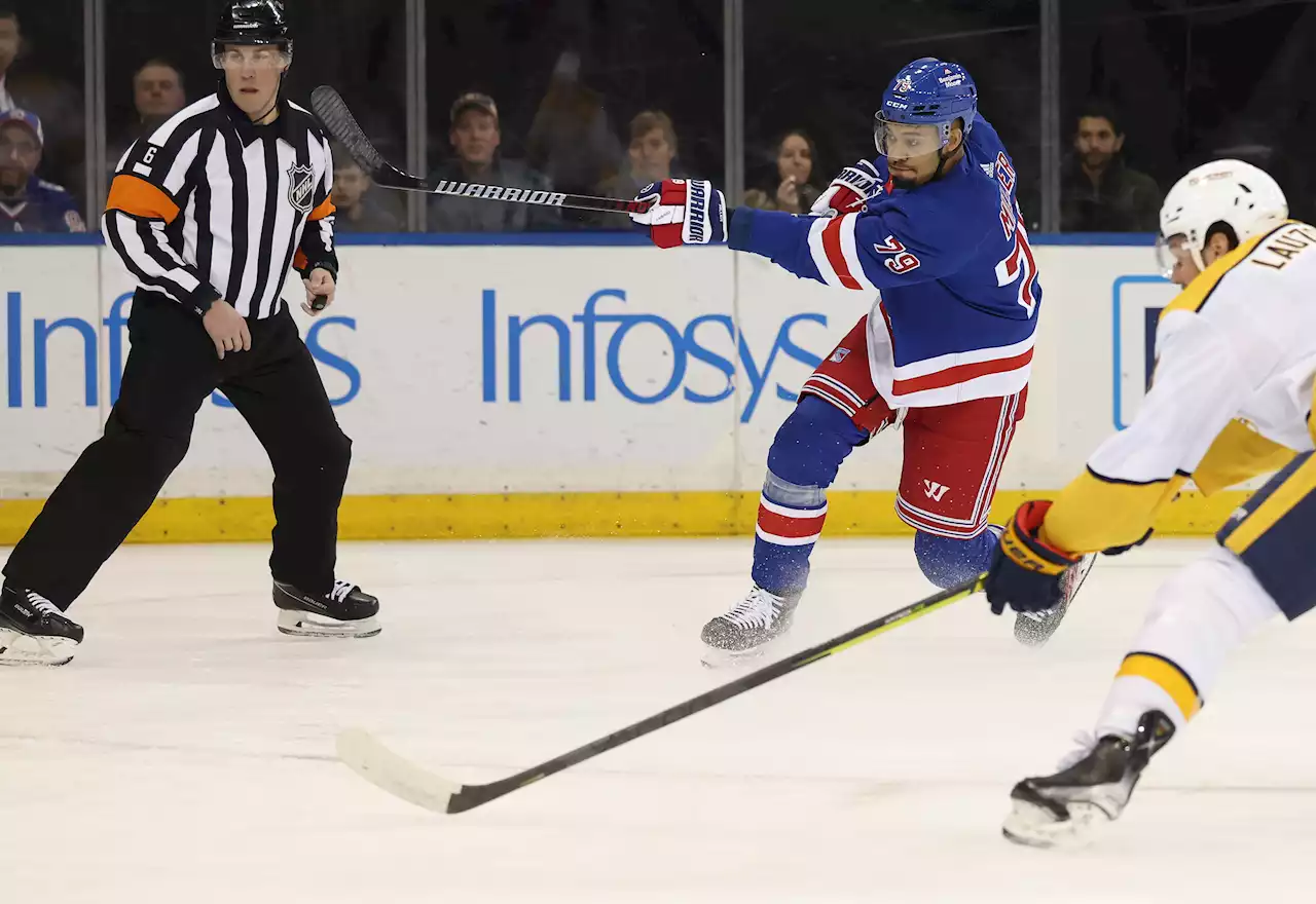 K’Andre Miller was everywhere during Rangers’ first-period explosion