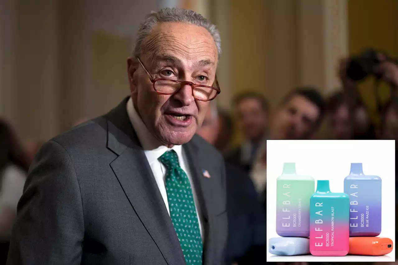 Sen. Chuck Schumer calls on FDA to investigate Elf Bar, hot new e-cig