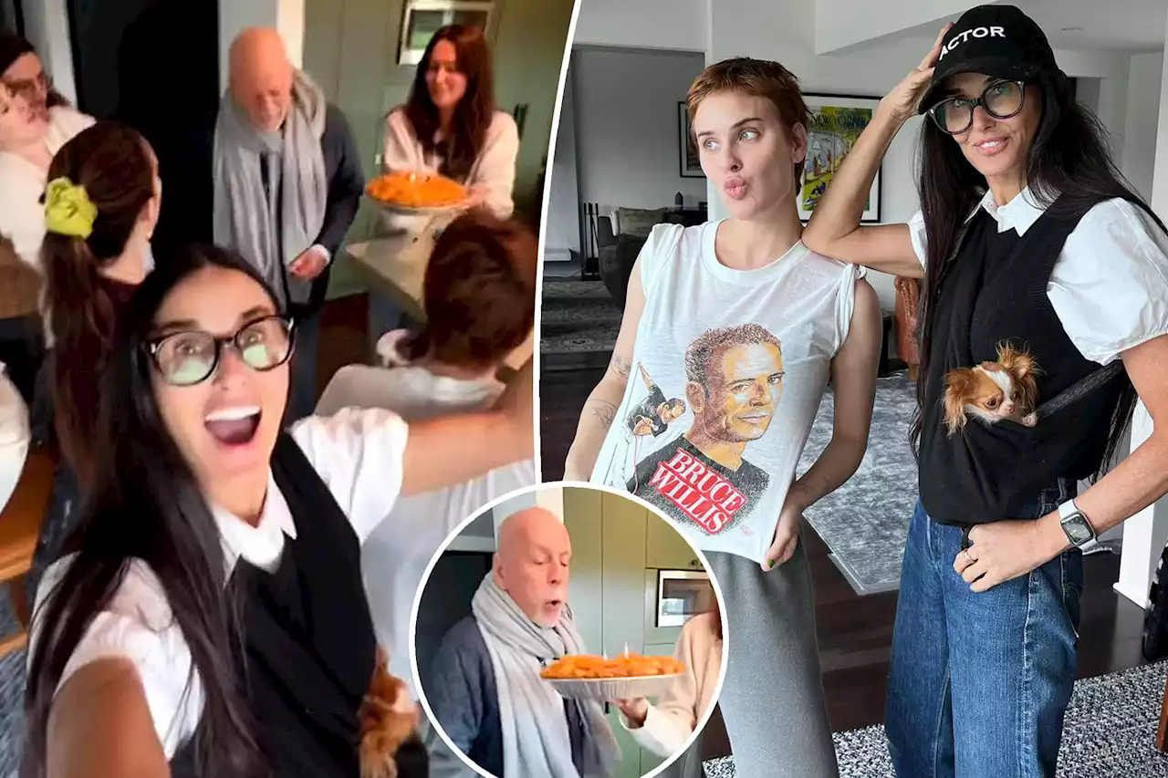 Demi Moore and her kids celebrate Bruce Willis’ birthday amid dementia diagnosis