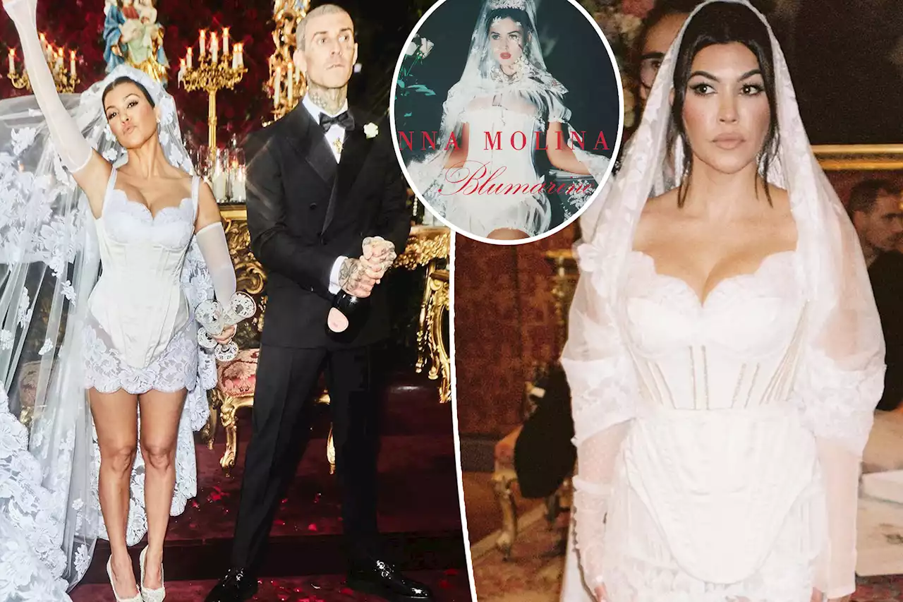 Kourtney Kardashian reveals NSFW inspiration behind her wedding dress