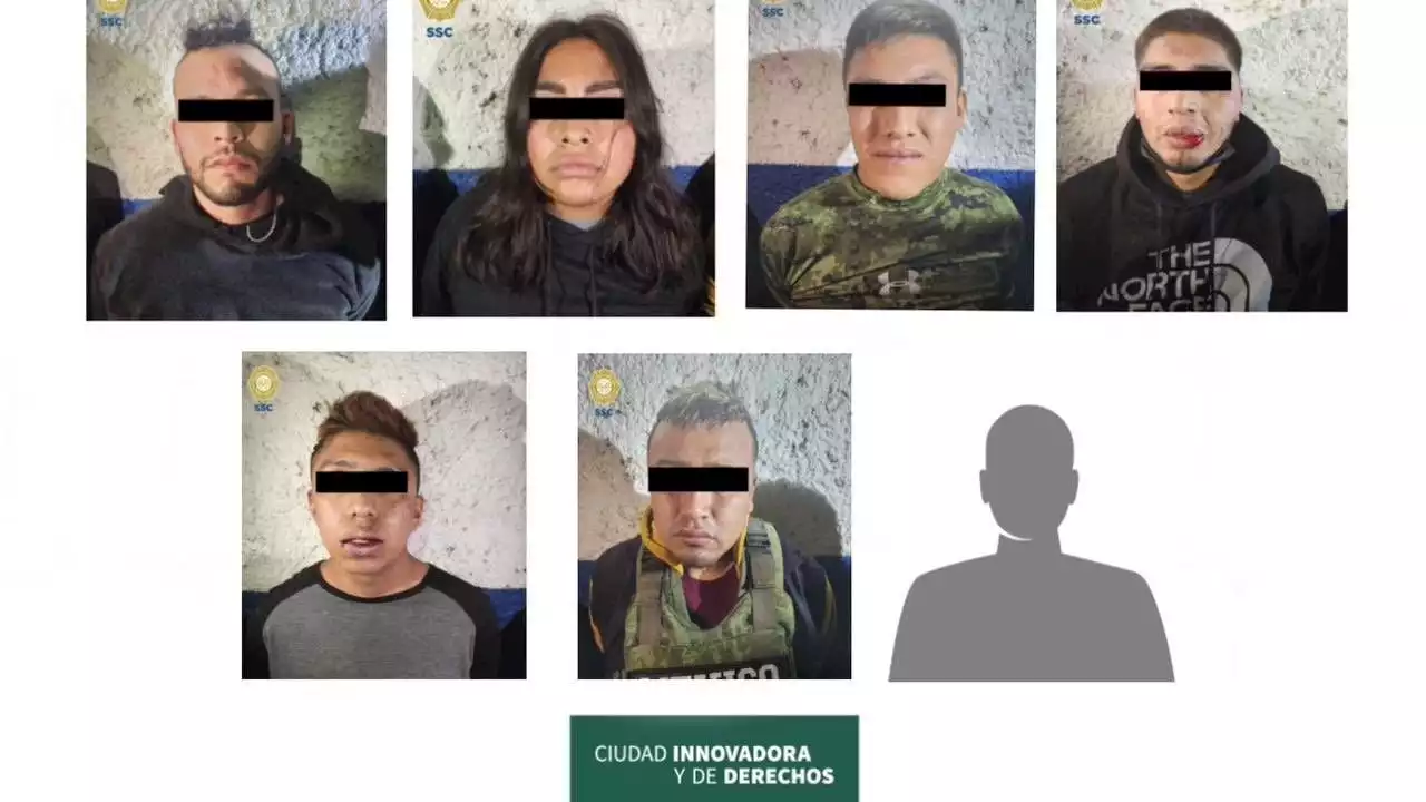 Juez ordena prisión preventiva contra 6 presuntos miembros del CJNG detenidos en CDMX