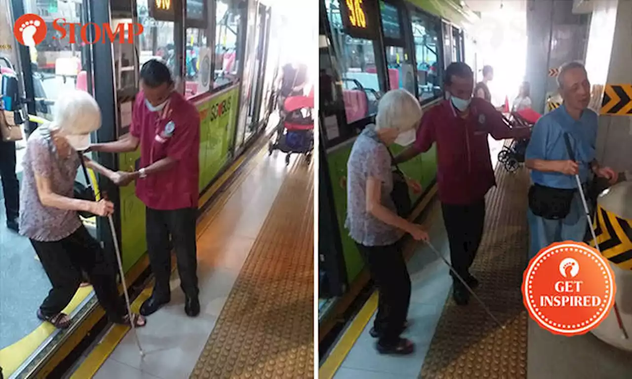 SMRT bus captain goes above and beyond to help visually impaired couple