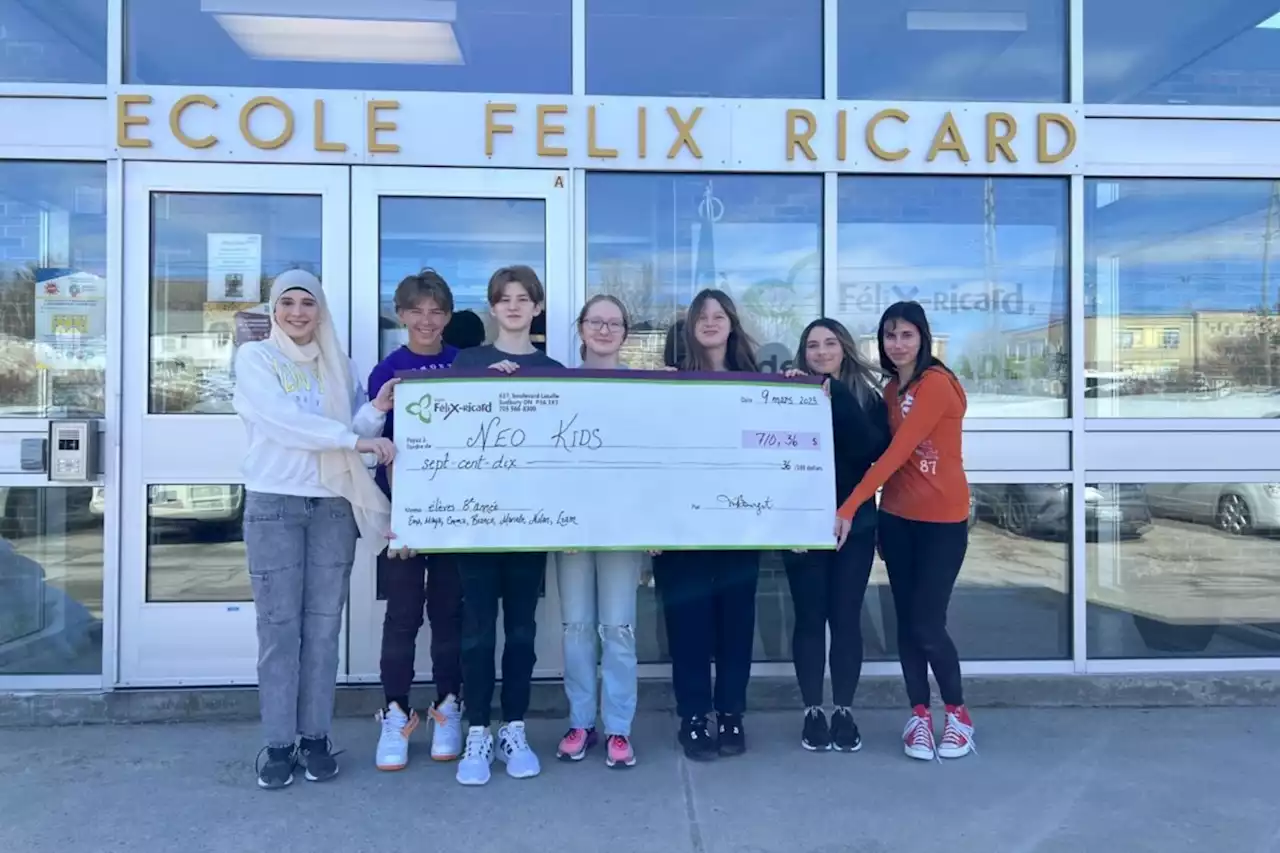 Félix-Ricard eight-graders raise funds for other kids