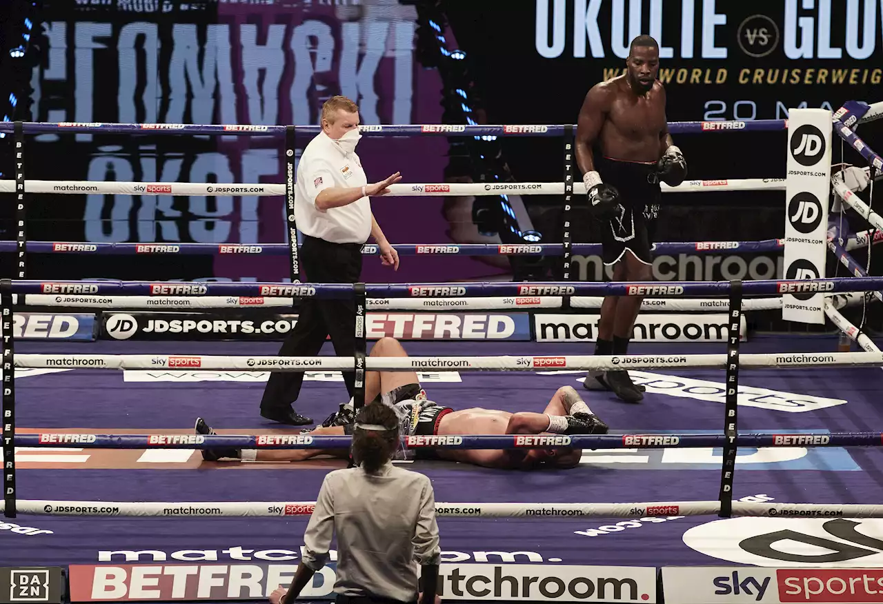 Lawrence Okolie became world champion with stunning one punch KO that left opponent flat on back