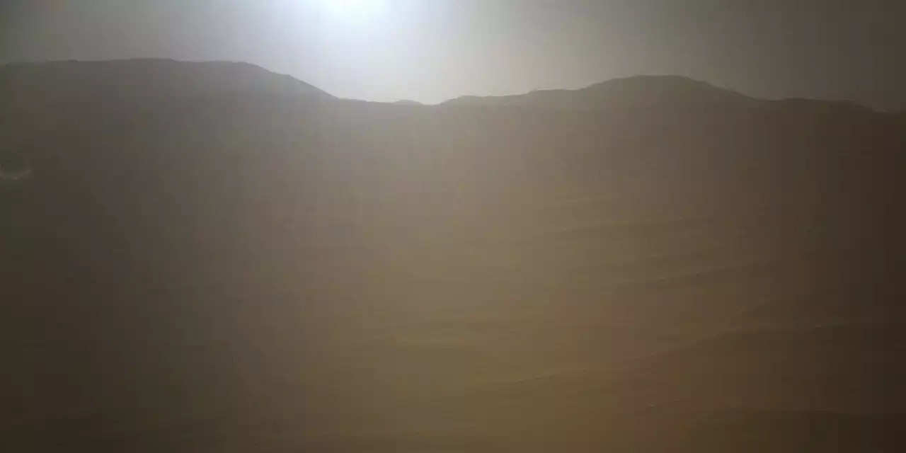 NASA's Ingenuity Helicopter Sees A Beautiful Sunset on Mars