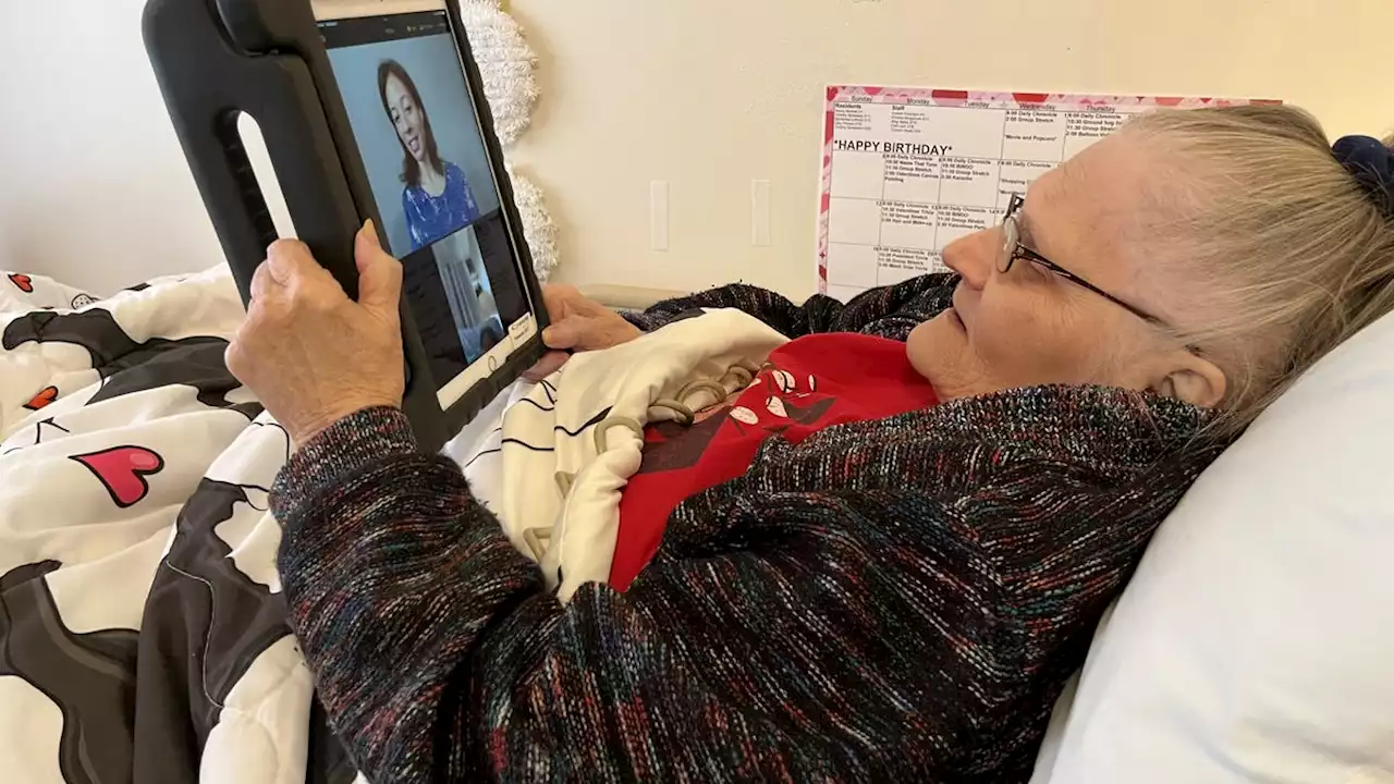 How long-distance video chats are easing stress for rural nursing home residents