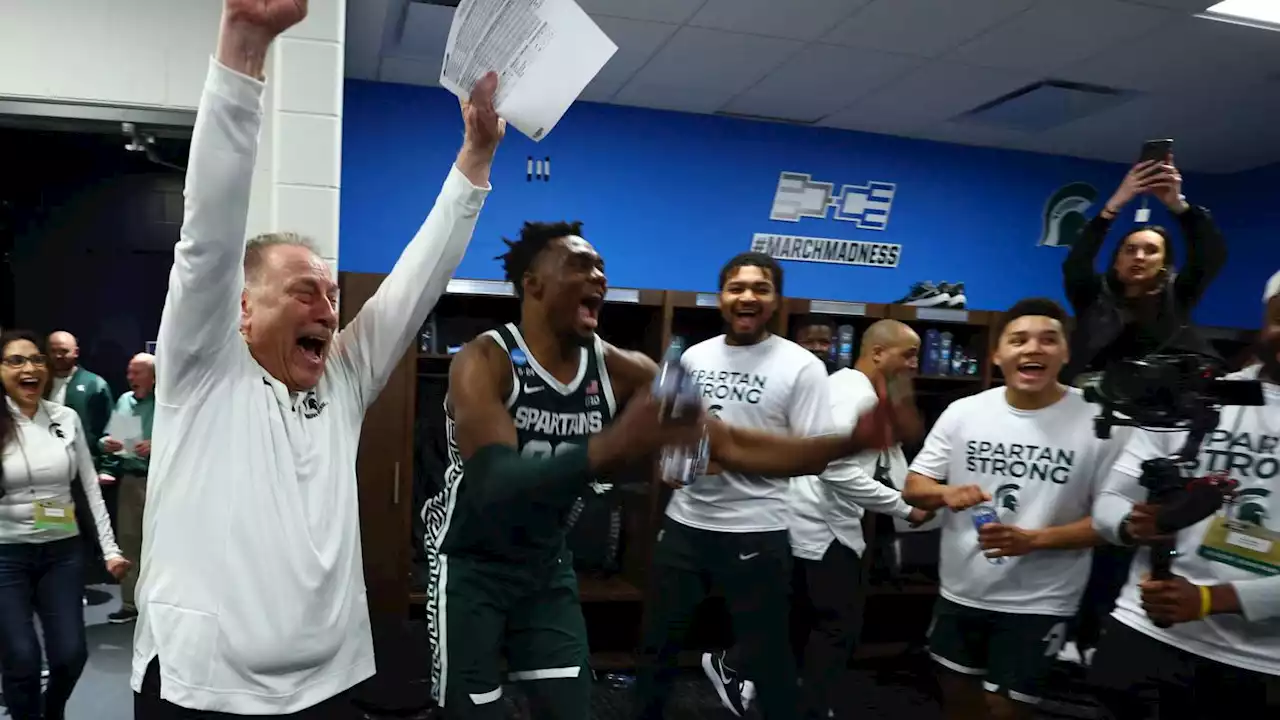 March Madness: Tom Izzo in tears after Michigan State advances to Sweet 16