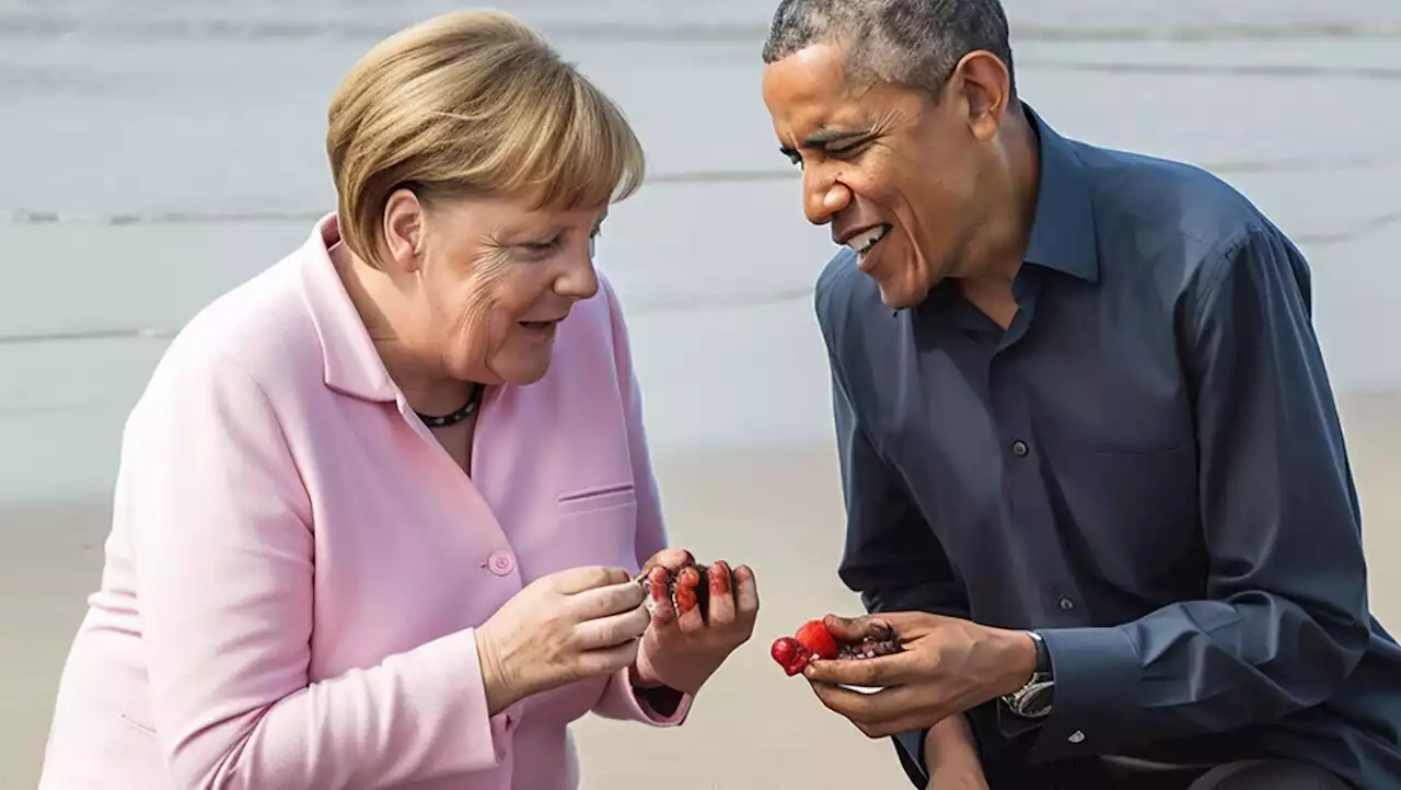 Angela Merkel: KI-Strandausflug mit Barack Obama | W&V