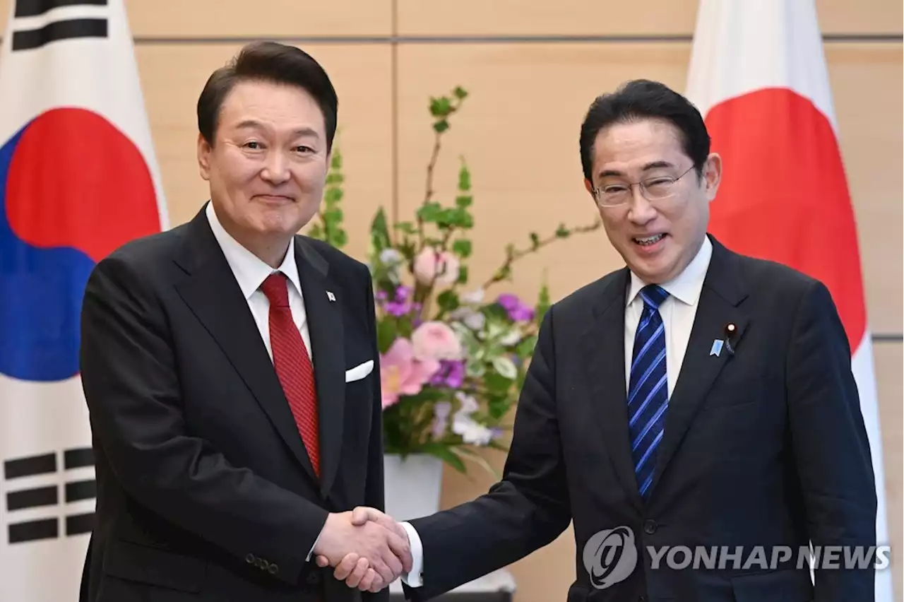 '기시다, 尹에 위안부 합의 이행과 후쿠시마 수산물 수입 요구' | 연합뉴스