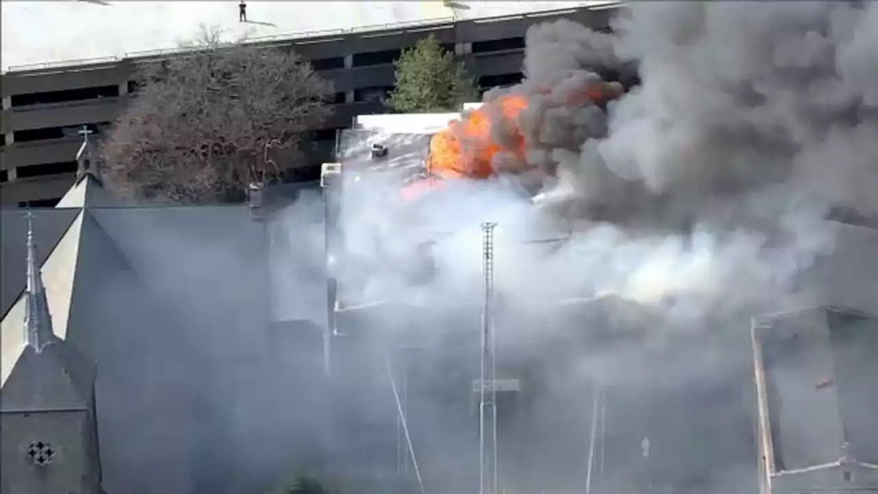 LIVE: Firefighters battling massive blaze at Philadelphia Catholic school