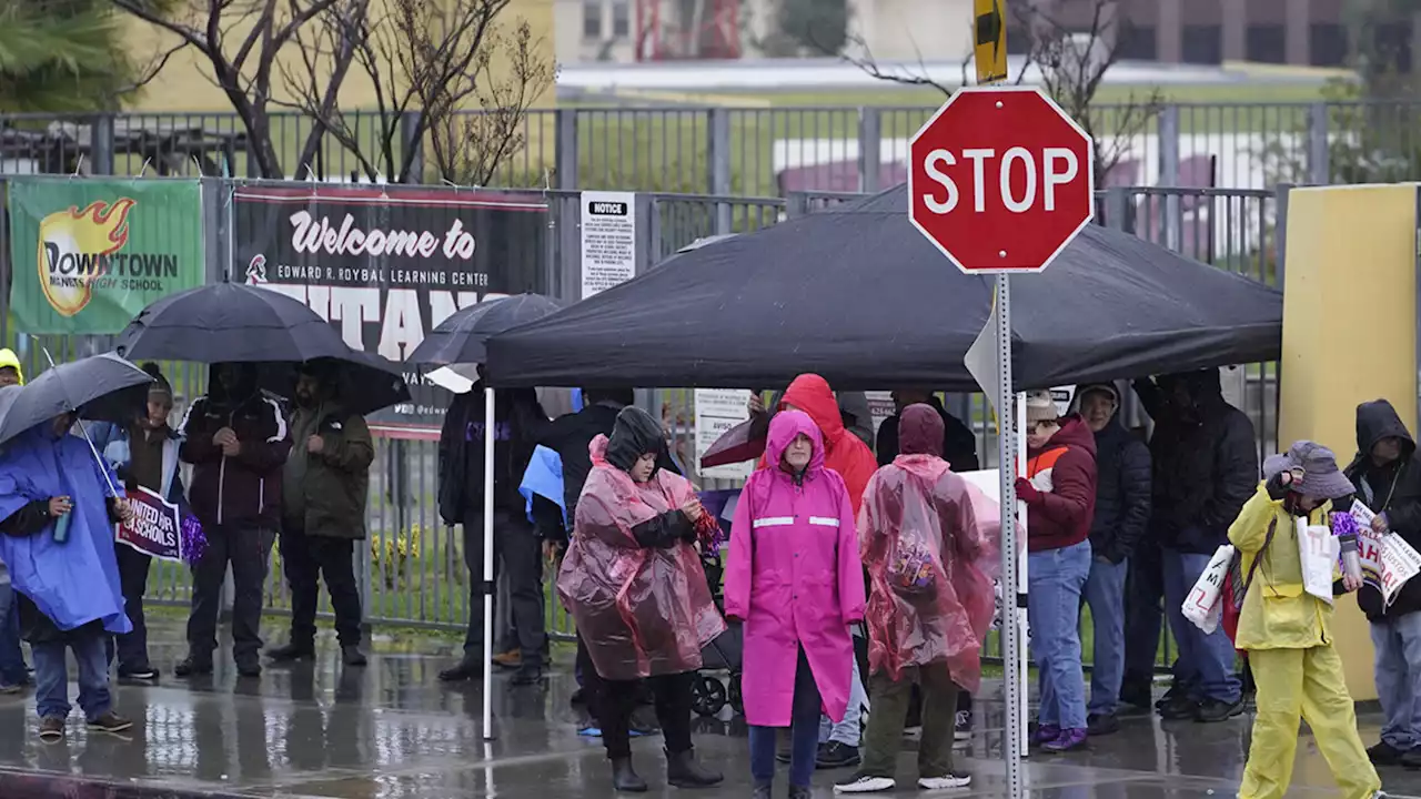 Los Angeles schools shut down as staff begin 3-day strike