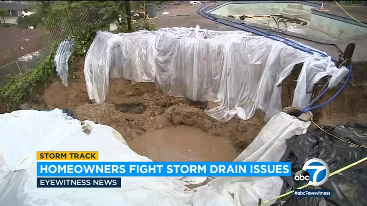 Ventura County crews working to pump water, repair damage from Camarillo sinkhole