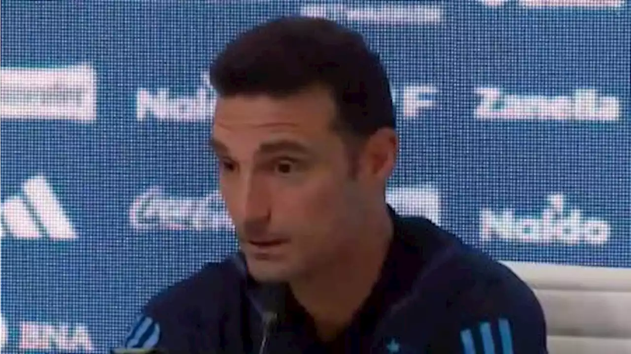 Scaloni: 'Ojalá que los jugadores puedan salir y ver el reconocimiento de la gente'