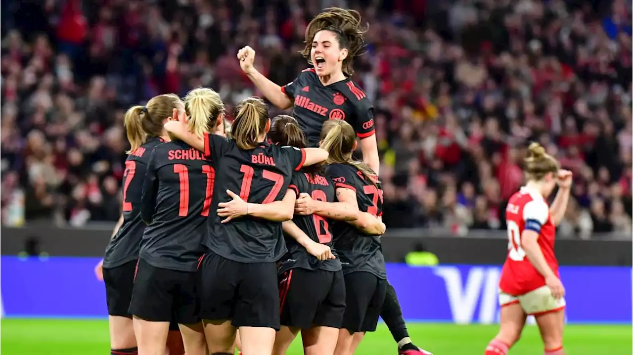 FC-Bayern-Frauen feiern Zittersieg gegen Arsenal in der Allianz Arena