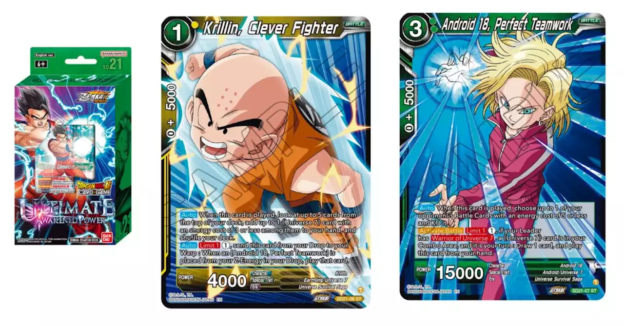 Dragon Ball Super Previews Power Absorbed: Deck 18 & Krillin