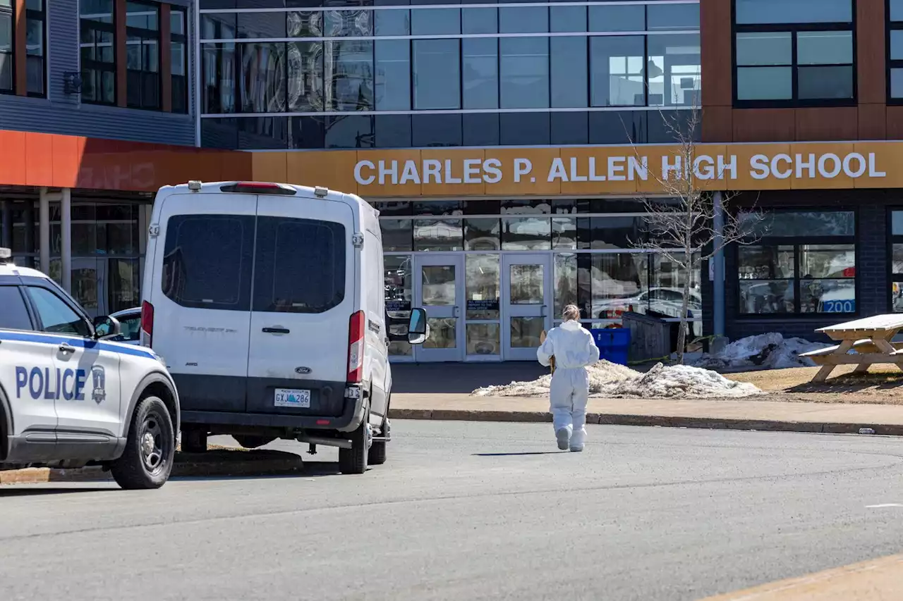 Two staff members stabbed at Halifax high school, wounded student in custody