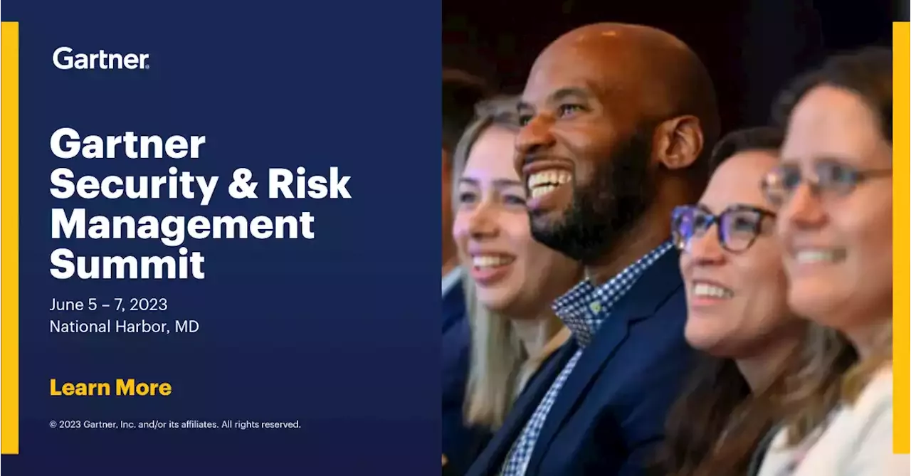 Gartner Security & Risk Management Summit 2023 in National Harbor, MD