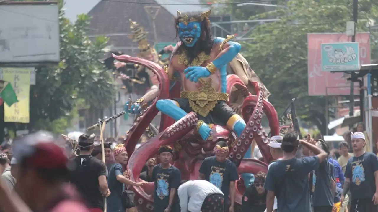 Pawai Ogoh-Ogoh di Kota Malang Jelang Nyepi