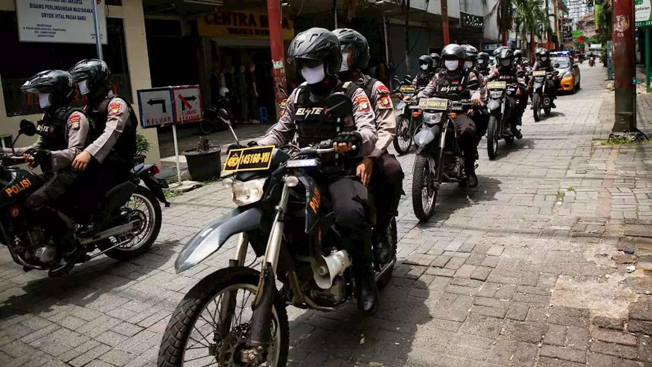 Polisi Berjaga di Titik-titik Rawan di Jakarta Saat Ramadhan