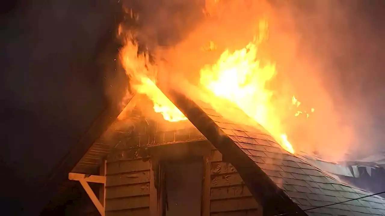 Crews battle fierce house fire in Auburn