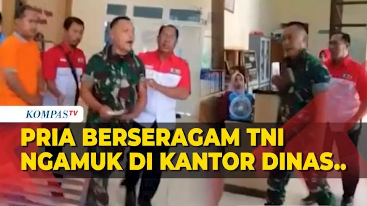 Anggota TNI Ngamuk di Kantor Disperindag Magetan Karena Duga Istri Selingkuh