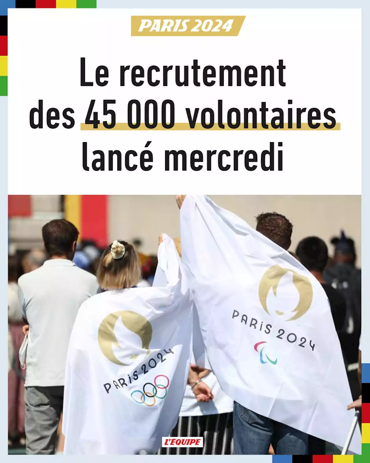 JO Paris 2024 : le recrutement des volontaires lancé mercredi