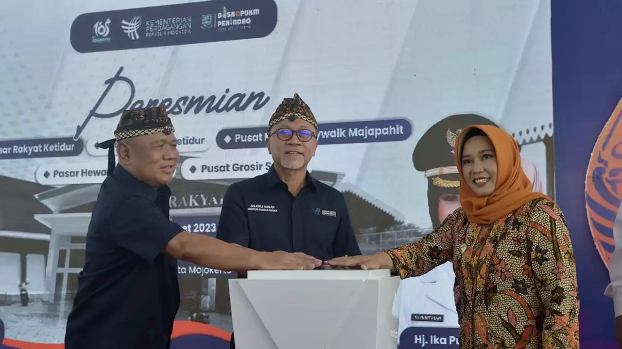 Resmikan Pasar Tematik di Mojokerto, Mendag: Pasar Harus Masuk Ekosistem Digital