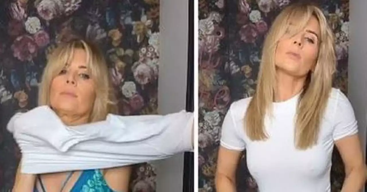 Former Hollyoaks star shows off 'figure of a 20-year-old' as she goes braless