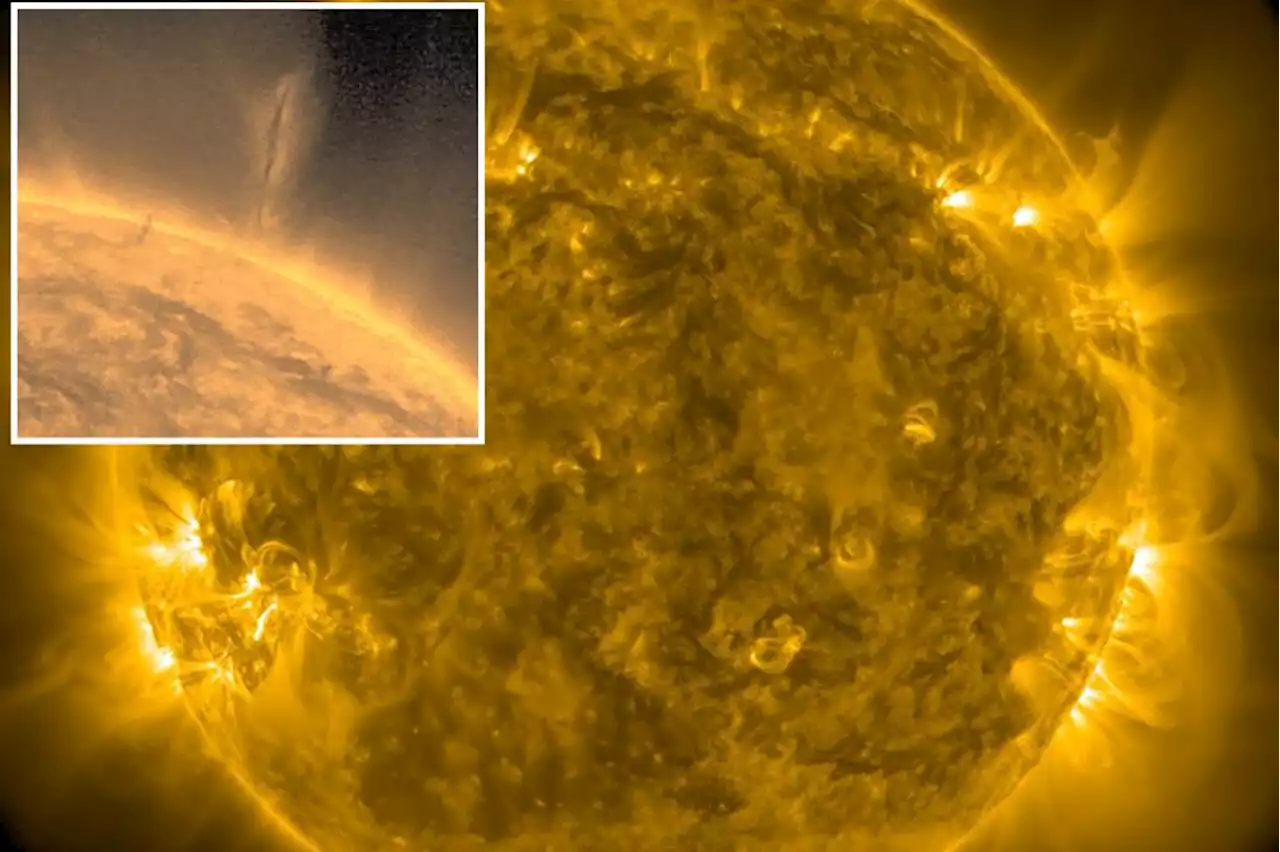 ‘Hellish’ solar tornado erupts 74K miles high: ‘Never seen anything like it’