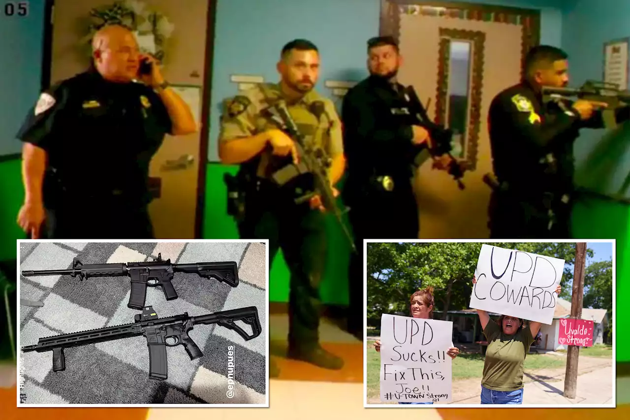 Uvalde cops were too scared of school shooter’s ‘battle rifle’ AR-15