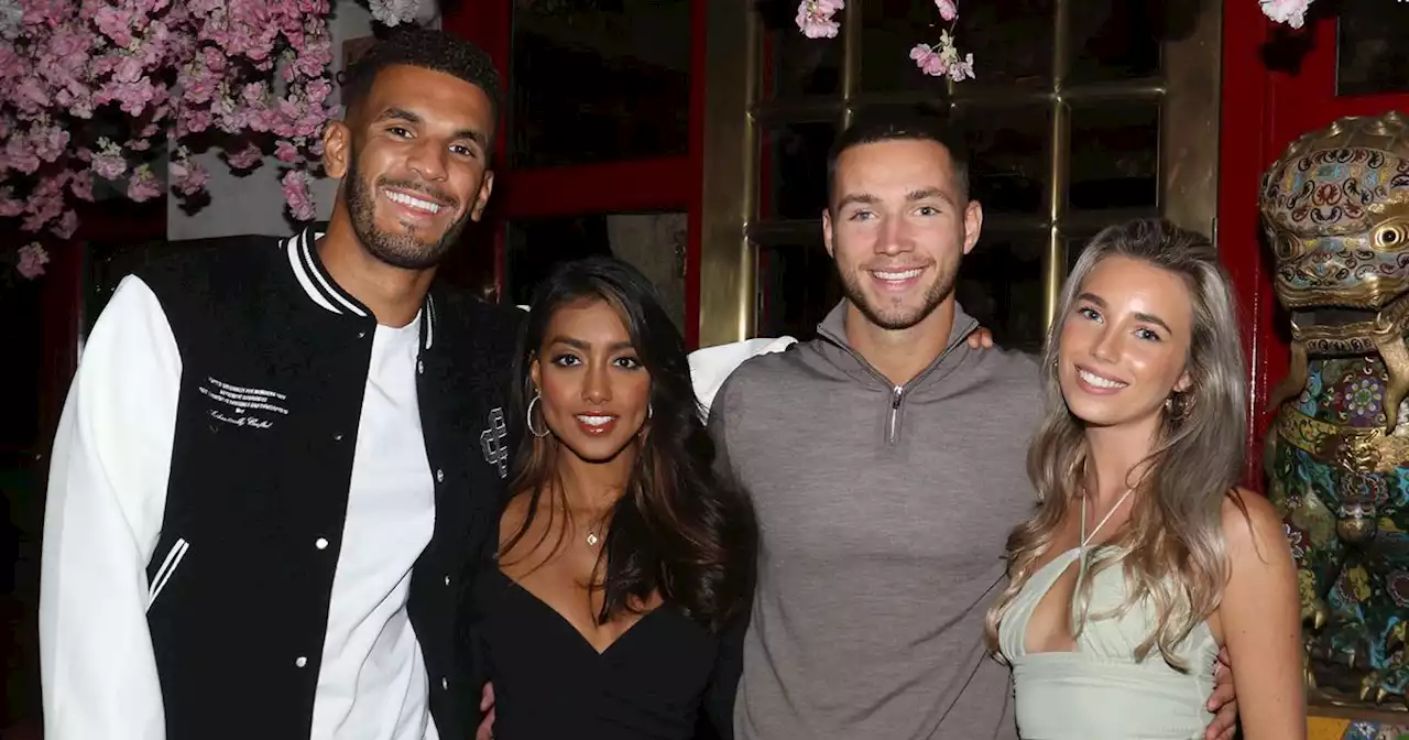 Love Island couples Kai and Sanam and Lana and Ron look loved-up on double date