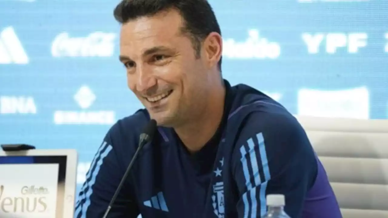 Scaloni: 'Nos ven como héroes y eso es una alegría enorme'