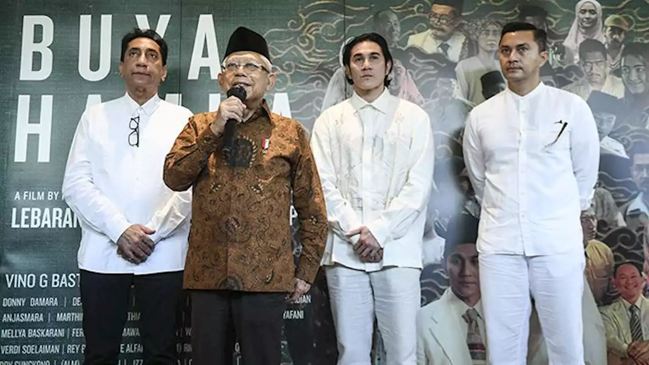 Wakil Presiden Ma'ruf Amin Ikut Tonton Premier Film Buya Hamka