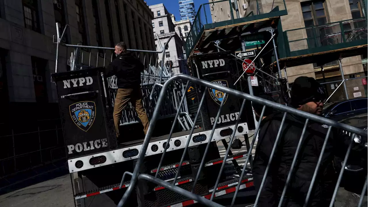 NYPD Scrambles to Erect Barricades Ahead of Possible Trump Indictment