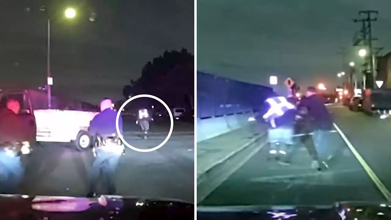 Video Shows Man Attempting to Escape Police on Skateboard After High Speed Chase