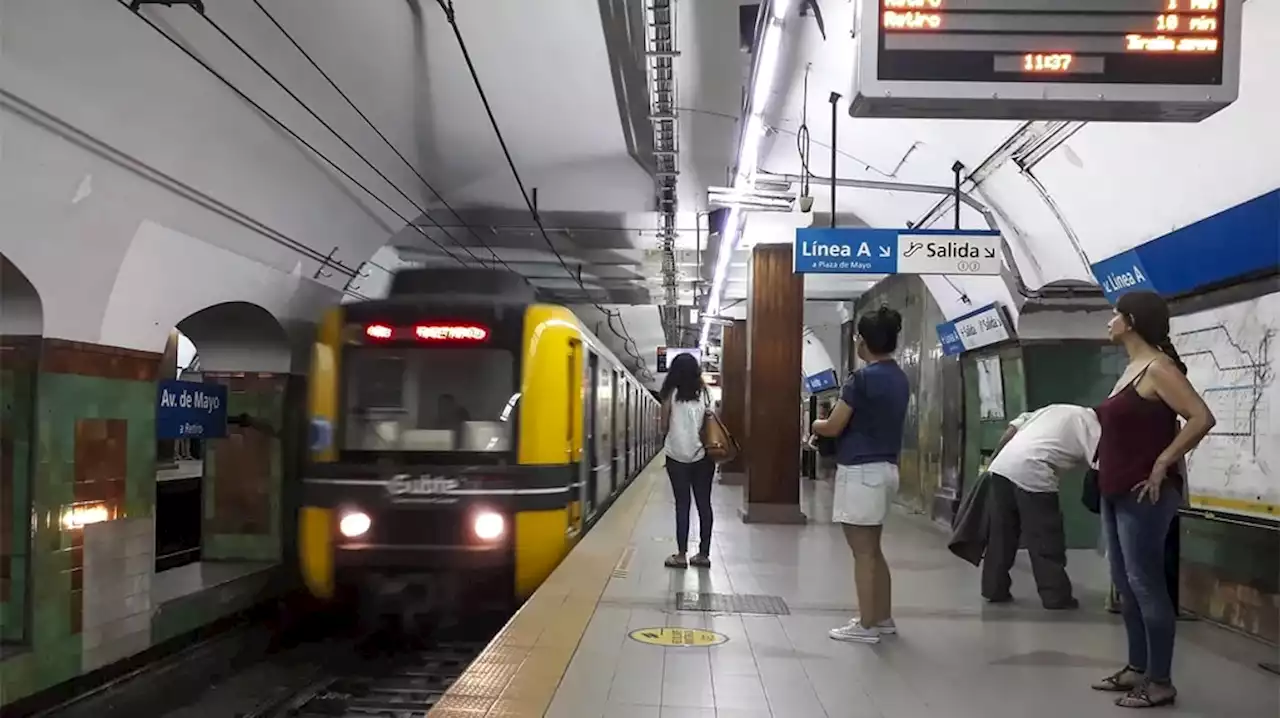 La línea A del subte no funcionará durante este fin de semana largo