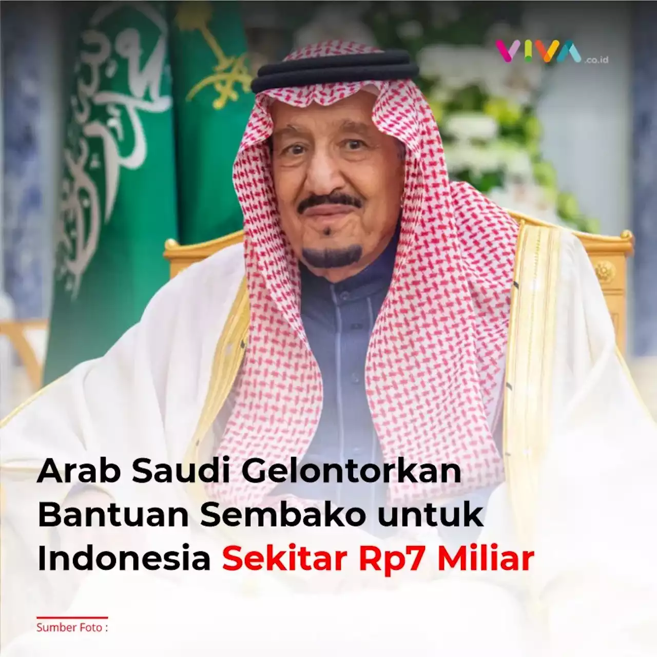 Arab Saudi Gelontorkan Bantuan Sembako untuk Indonesia Sekitar Rp7 Miliar