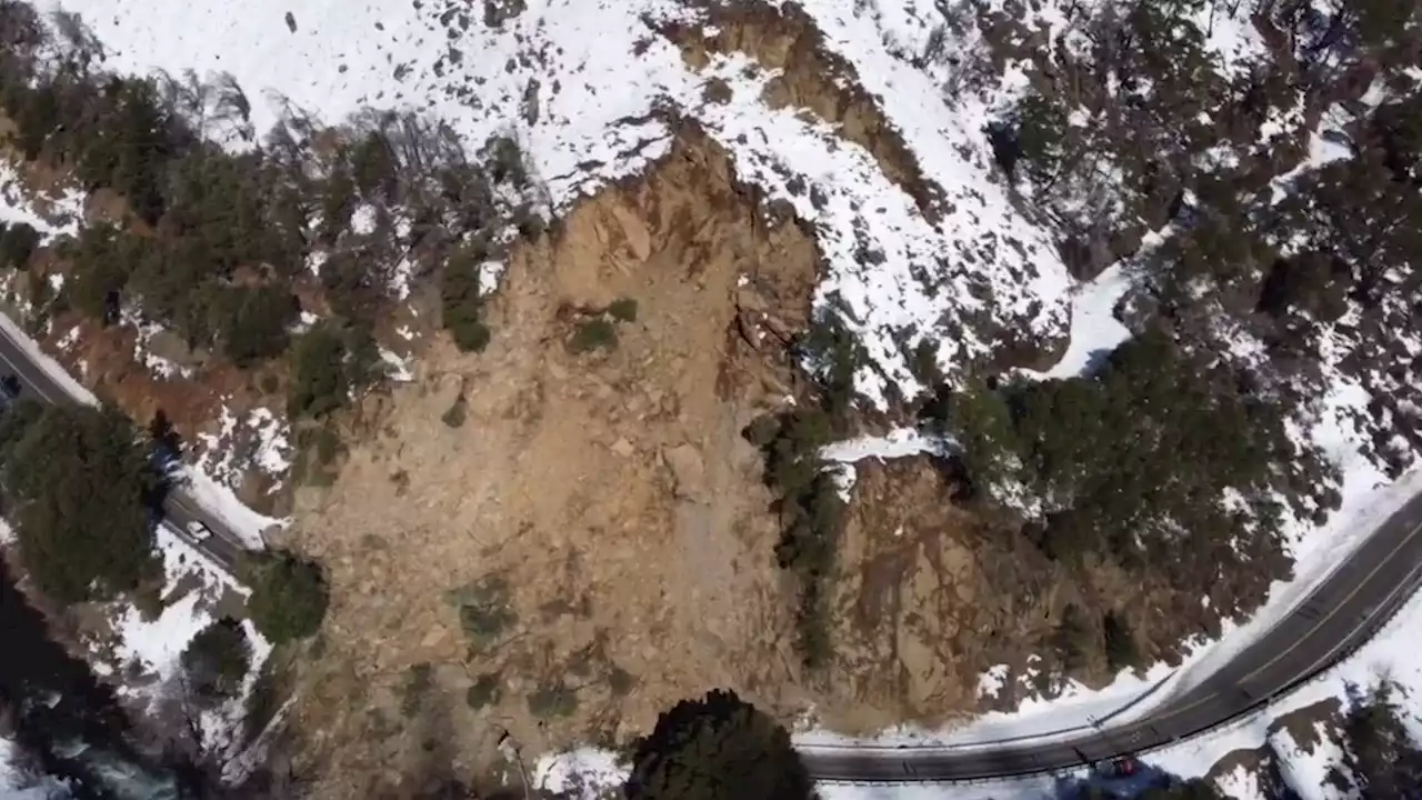 New Drone Footage Of California Landslide - Videos from The Weather Channel