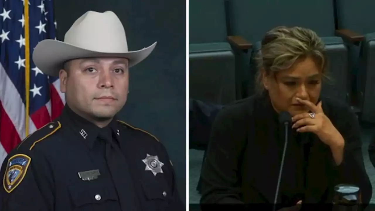 Widow of Harris Co. deputy killed by alleged catalytic converter thieves testifies before senators