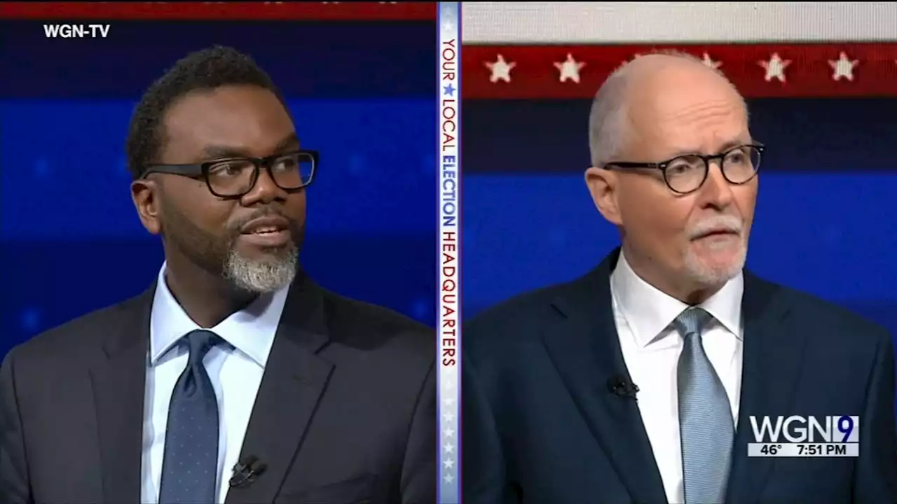 Chicago Mayoral Election: Paul Vallas, Brandon Johnson spar over policing, education during debate