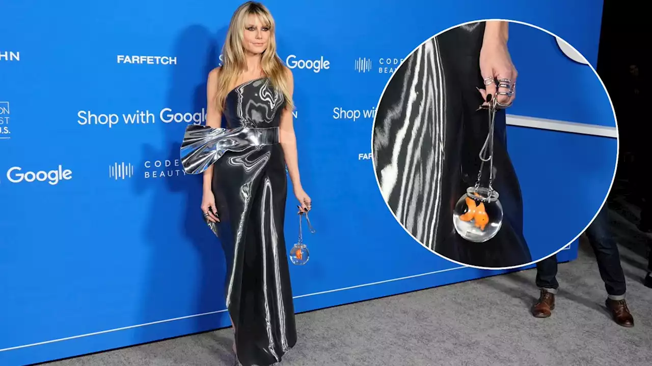 Heidi Klum kam mit Goldfisch zu Gala