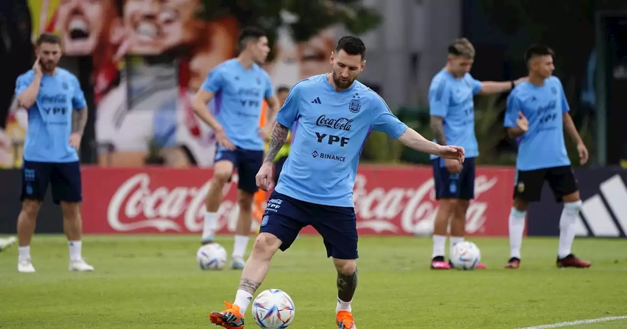 Las fotos del entrenamiento de la Selección Argentina palpitando la fiesta en el Monumental