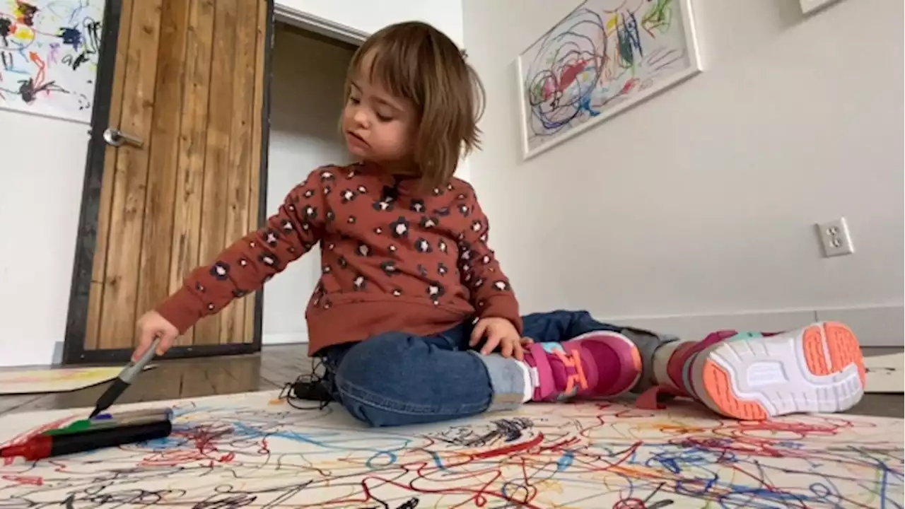 Toronto family showcases 5-year-old daughter's artwork on World Down Syndrome Day