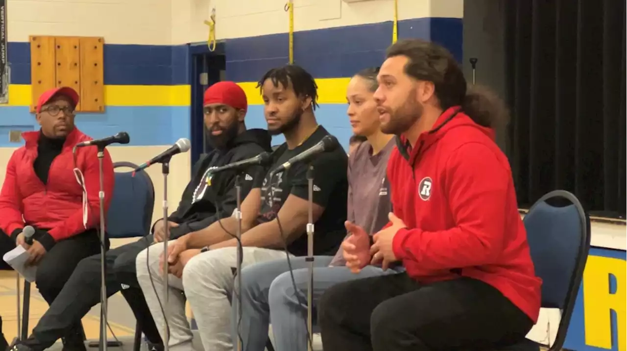 Middle school students have Courageous Conversations about racism with top Ottawa athletes