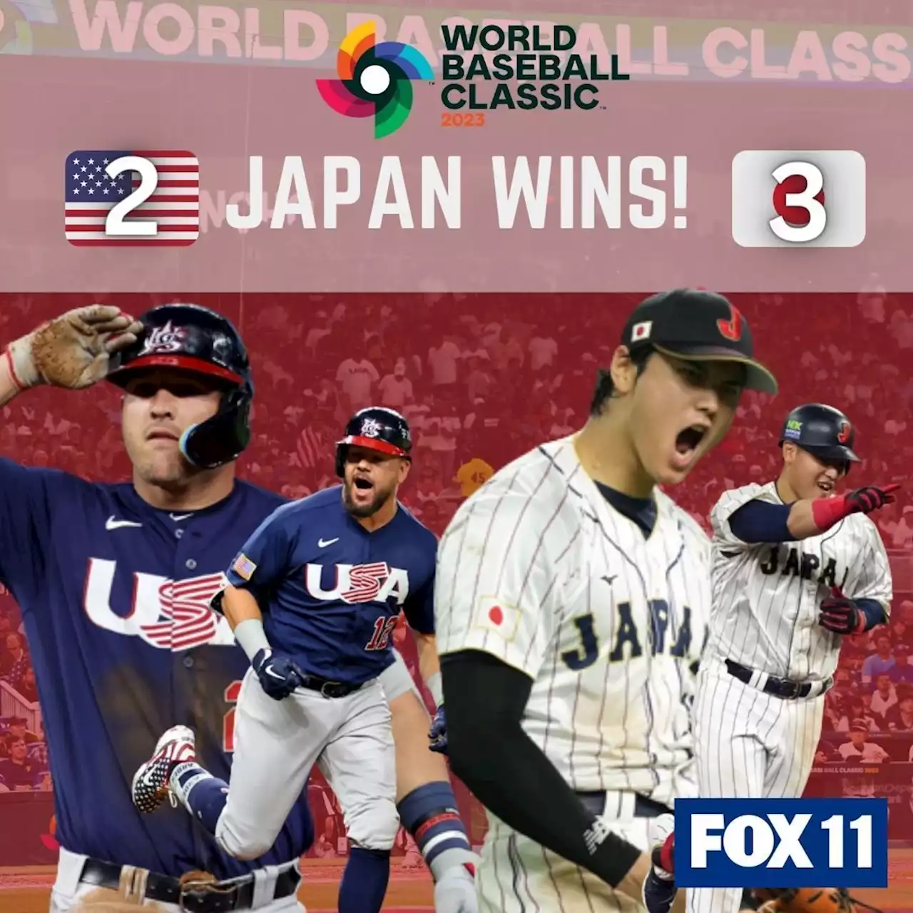 Japan beats USA in WBC final; Shohei Ohtani strikes out teammate Mike Trout to end game